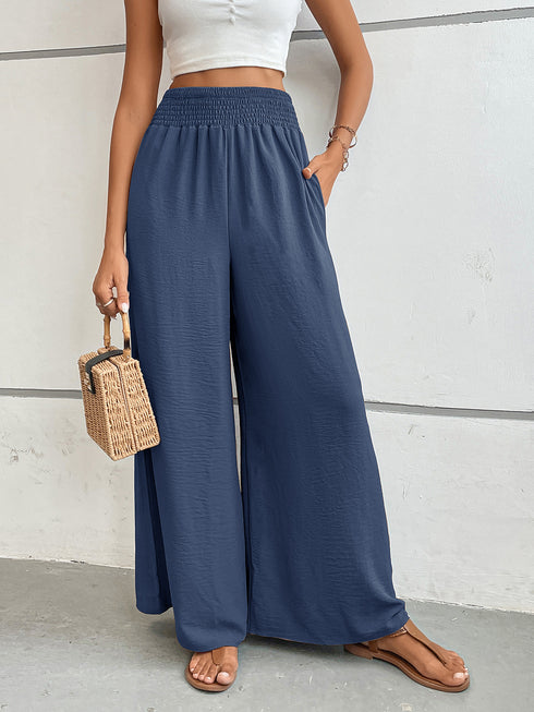 Perfee Wide Leg Pants with Pockets - Odaingerous